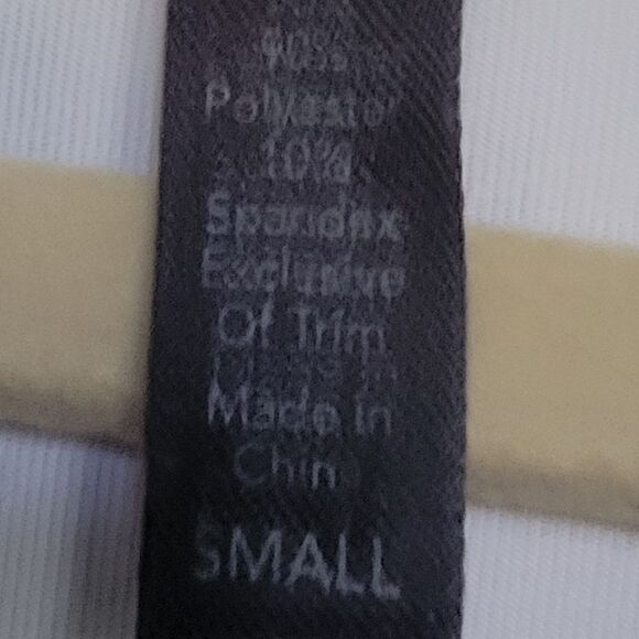 SOMA neutral black tan cream white 3/4 sleeve stretch dress S SMALL - Picture 6 of 6